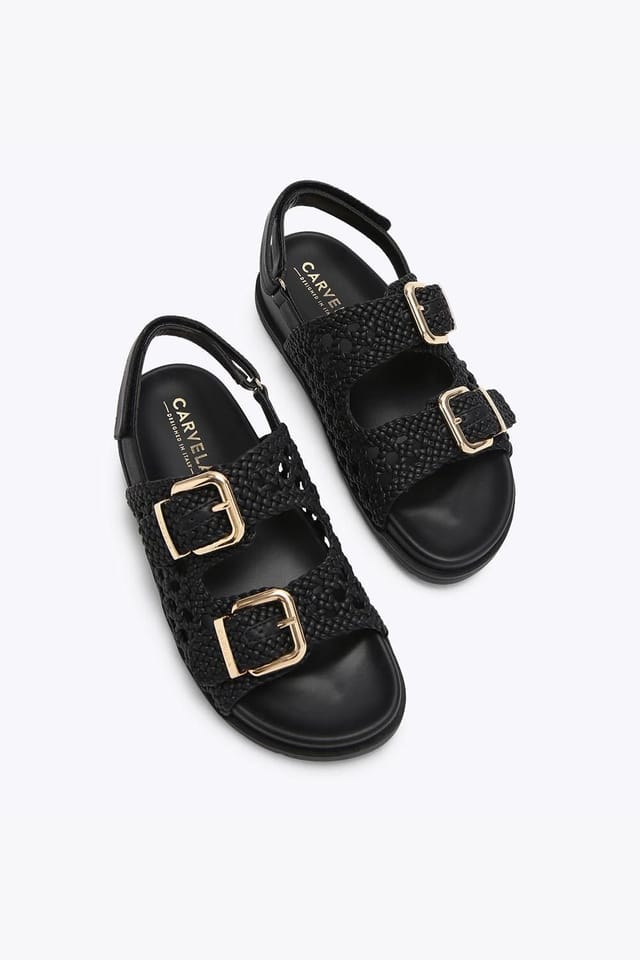 Carvela Carvela Women's 'Solina Weave' Sandals in Black - 2