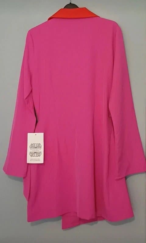Never Fully Dressed Never Fully Dressed Chloe Pink Wrap Blazer Dress RRP £99 - size L/16