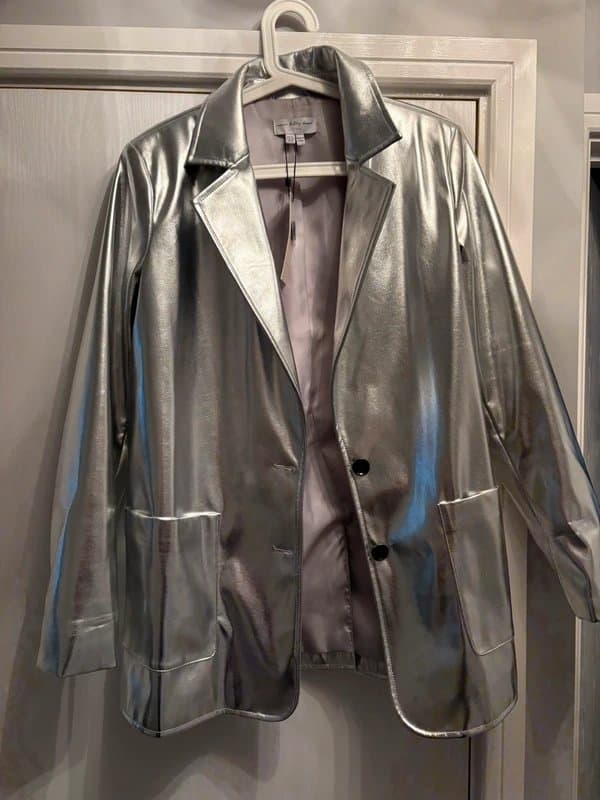 Never Fully Dressed Ladies Never Fully Dressed metallic silver jacket