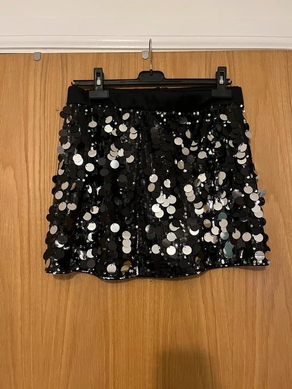 ASOS ASOS Black Sequin Mini Skirt