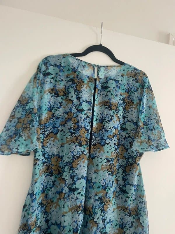 ASOS Design ASOS design navy flowery ombré midi dress