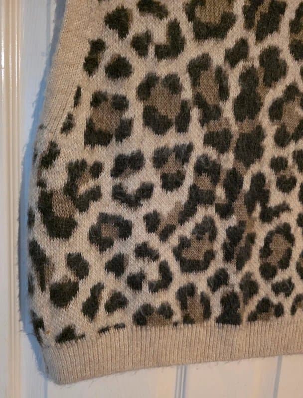 Primark Primark Leopard Print Knitted Vest Top/Tank Top