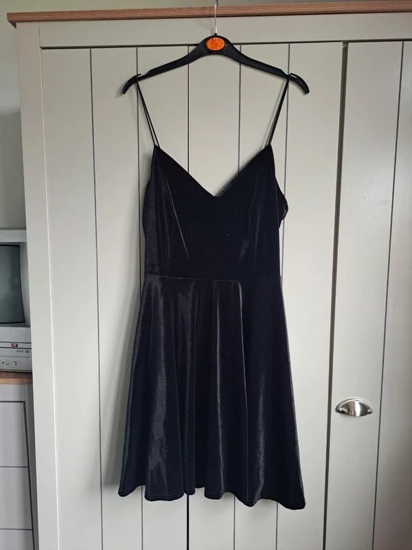 New Look New Look Black Velvet Dress