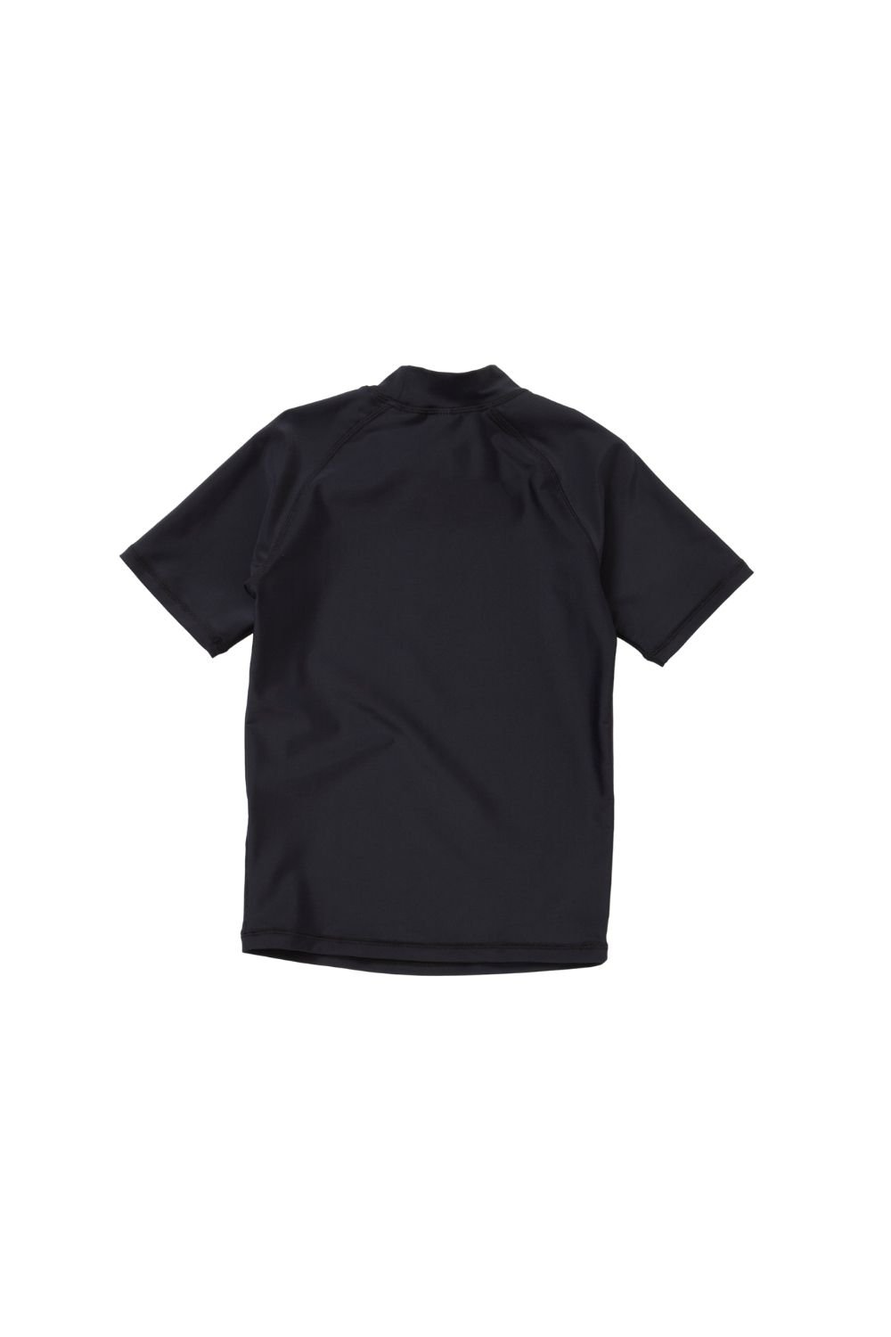 H2O H2O Men's Plain Short Sleeve Swim Rash Top in Black - 2