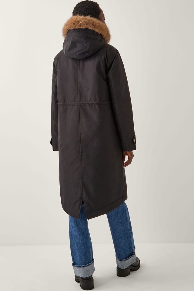 Monsoon Monsoon Women's Paula Faux Fur Parka Black - 2