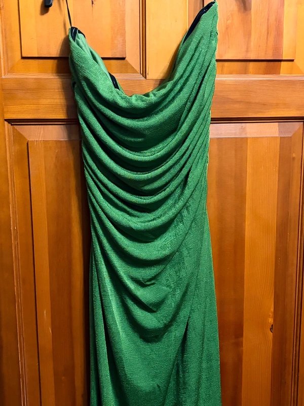 New Look New Look ruched side bandeau midi dress size 16 - 1