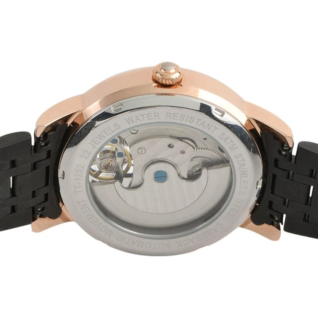 Thomas Tompion Thomas Tompion Men's TT-1252 London 44mm Automatic Watch in Black - 3
