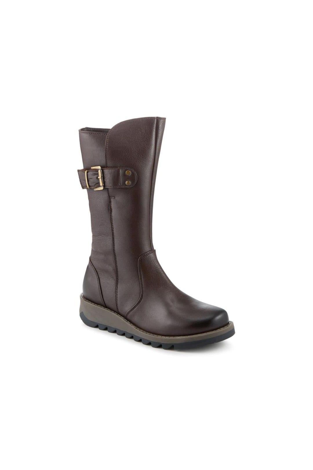 Jones Bootmaker Jones Bootmaker Women's Edita Leather Calf Boots in Brown