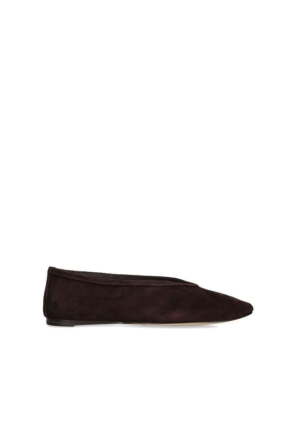 Steve Madden STEVE MADDEN Women's 'Leni Dark Brown' Leather Flats in Dark Brown