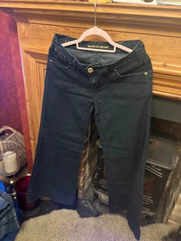 New Look House of denim ladies jeans wide flair - new look size 10