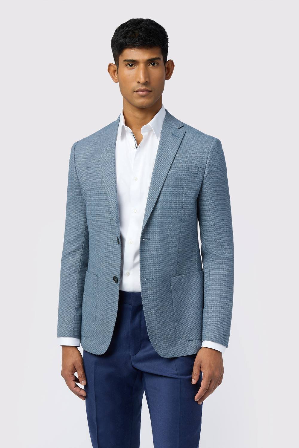 Ted Baker Ted Baker Men's Prynne Slim Fit Structure Jacket in Blue - 2