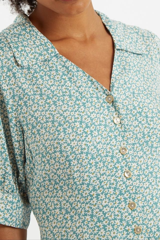 Louche Louche Women's Jadi Dazzler Midi Dress in Green - 3