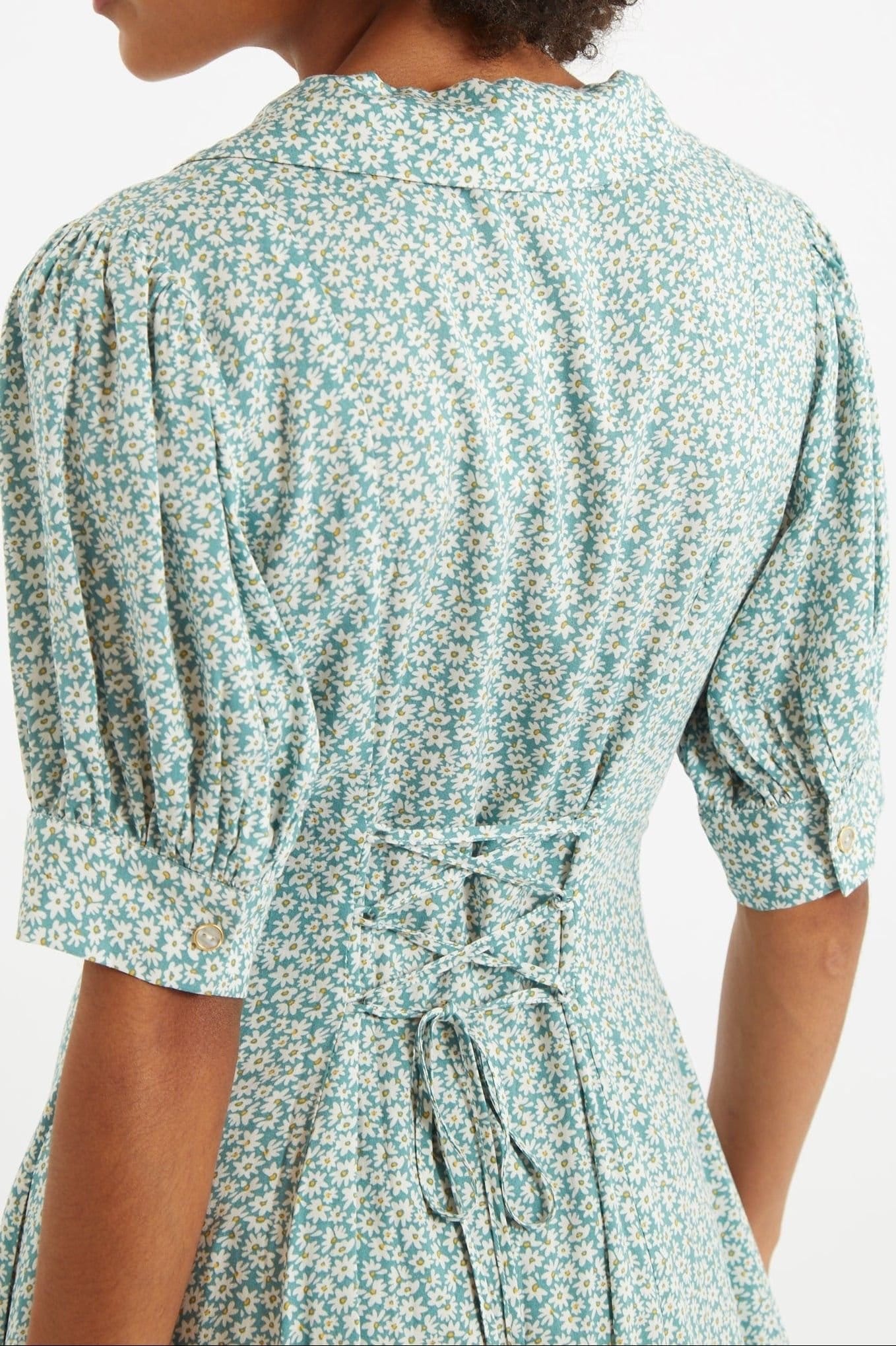 Louche Louche Women's Jadi Dazzler Midi Dress in Green - 4