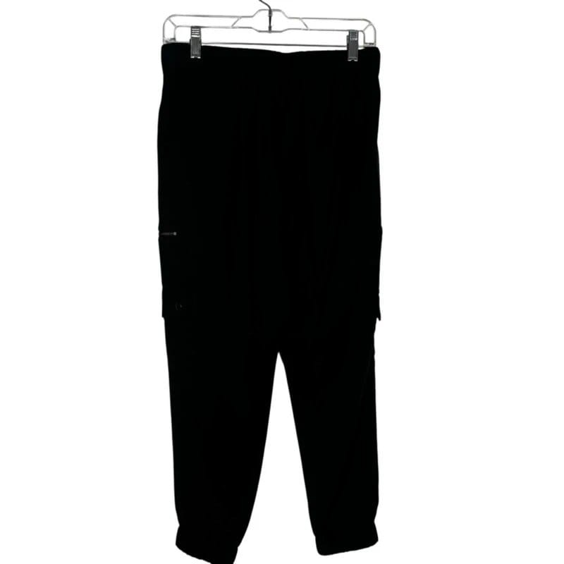 Banana Republic Petite Black Tencel Cargo Joggers