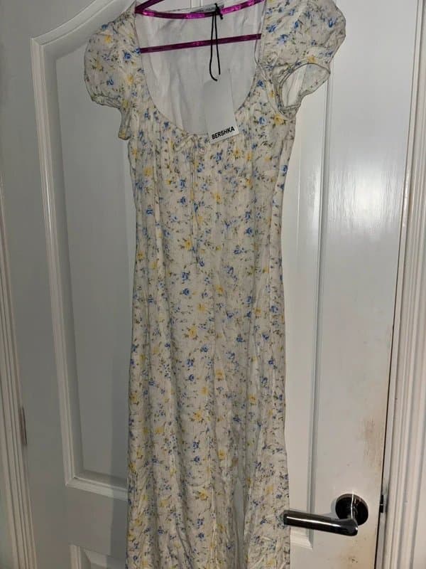 Bershka White Bershka floral dress