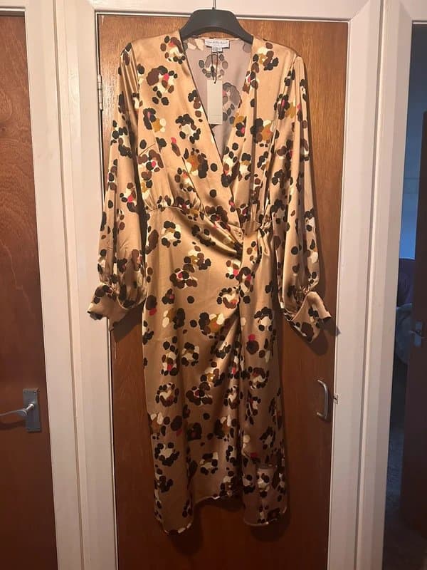 Never Fully Dressed Never Fully Dressed Gold Animal Louella Dress
