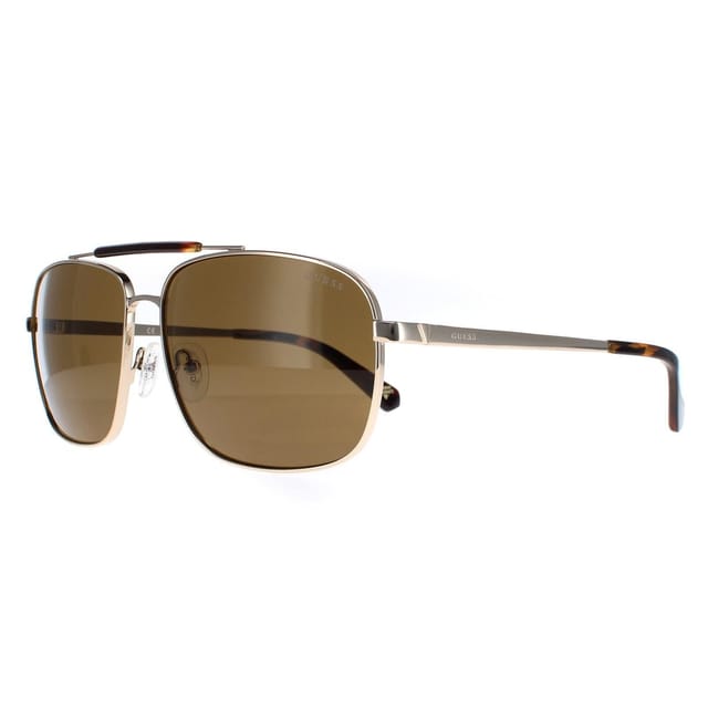 GUESS Guess Men's Aviator Gold Brown GU5210 - 2
