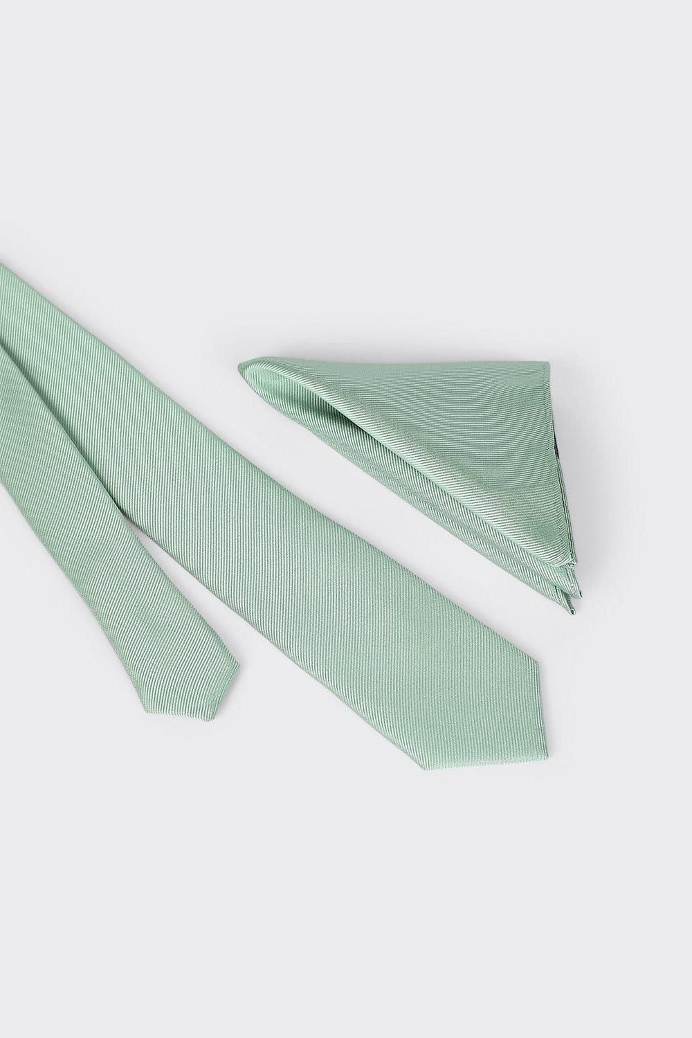 Burton Burton Men's Sage Tie & Pocket Square Set - 4