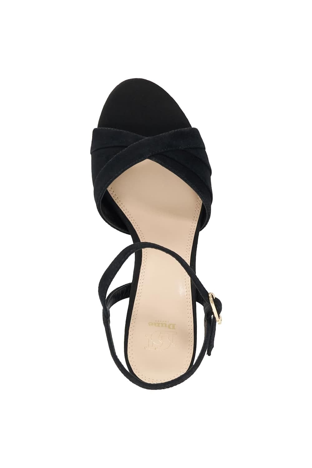 Dune London Dune London Women's 'Mallorca' Suede Sandals in Black - 4