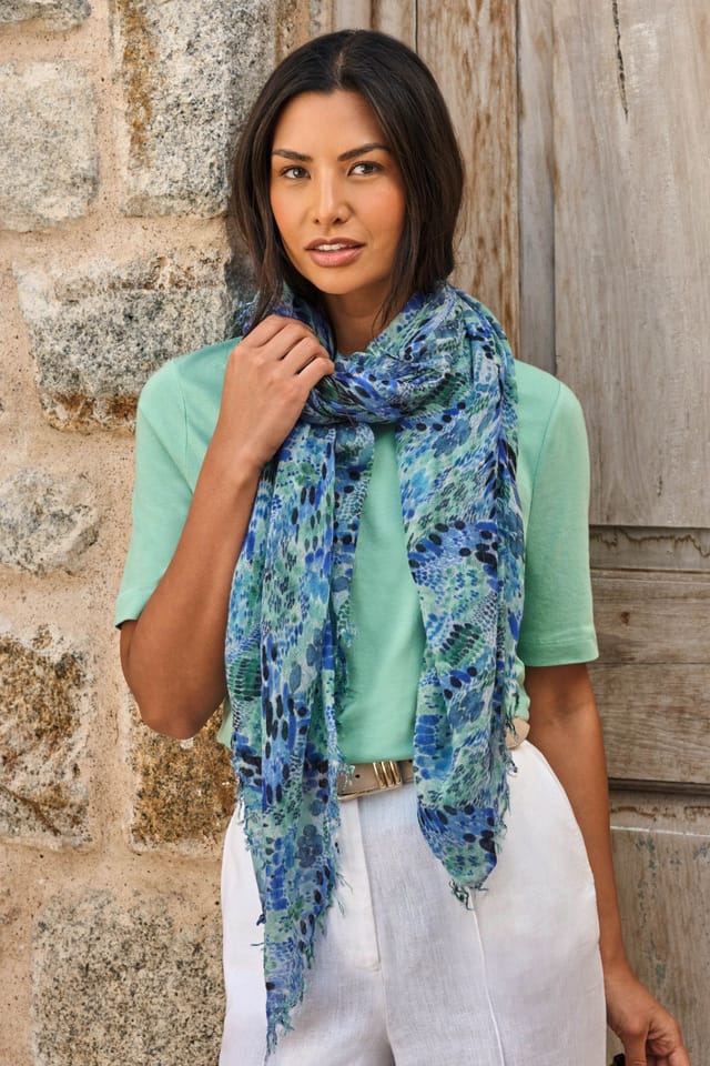 Pure Collection Pure Collection Women's Cashmere Blend Ultrafine Scarf - 2