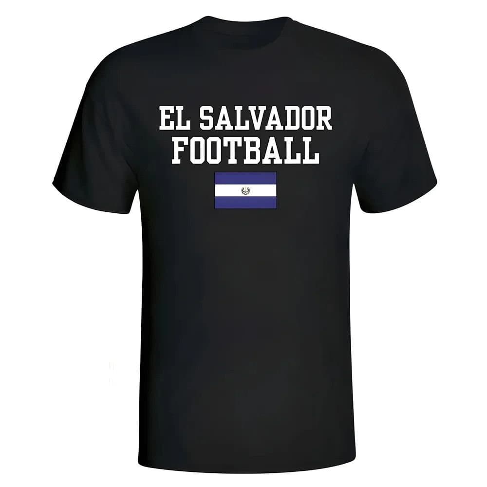 El Salvador El Salvador Men's Football T-Shirt in Black