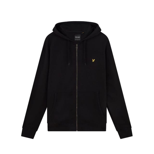 Lyle & Scott Lyle & Scott Men's Plus Full Zip Hoodie in Black - 2