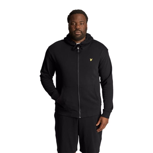 Lyle & Scott Lyle & Scott Men's Plus Full Zip Hoodie in Black - 3