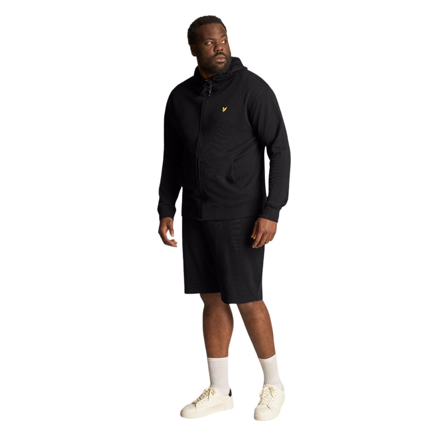 Lyle & Scott Lyle & Scott Men's Plus Full Zip Hoodie in Black - 4