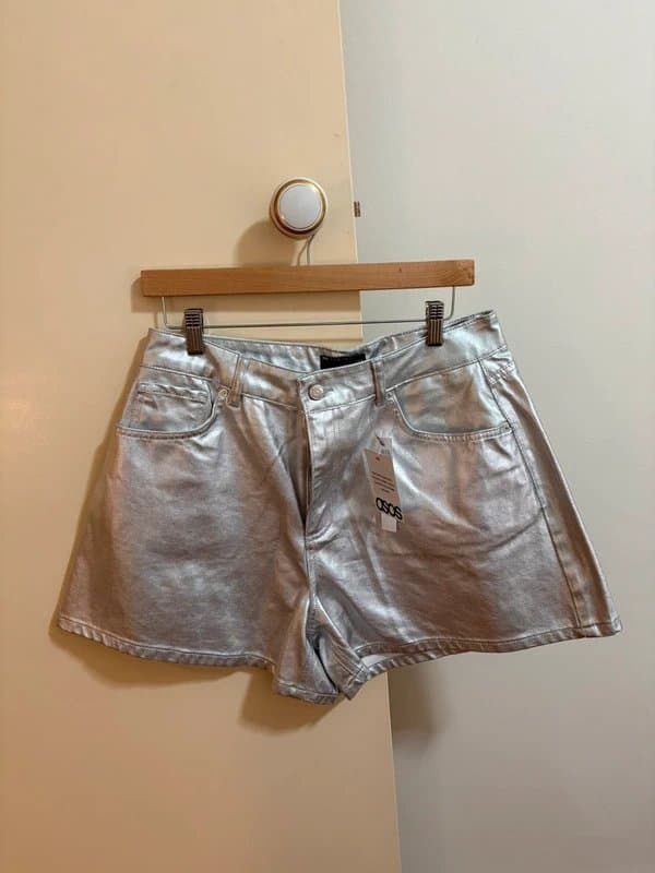 ASOS Gorgeous Silver Shorts
