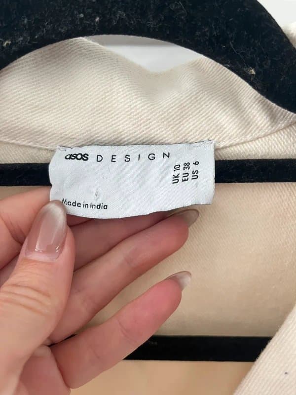 ASOS Design ASOS Design soft denim crochet top and shorts in ecru co-ord sold out viral, summer holiday