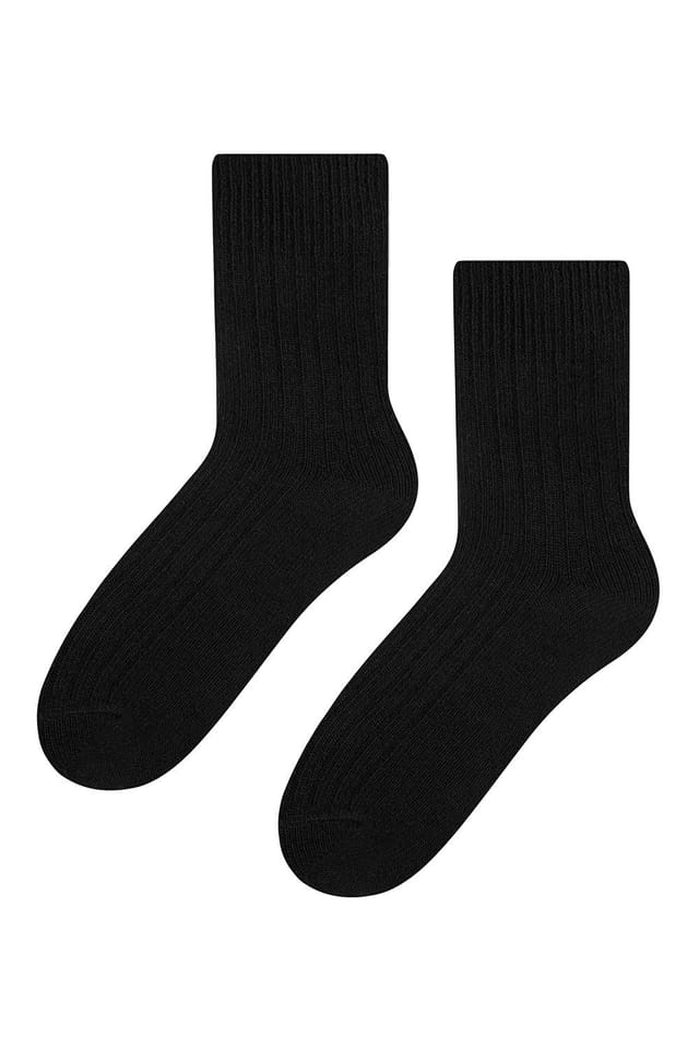 Steven Steven Men's 3 Pack Warm Wool Dress Socks in Black - 2