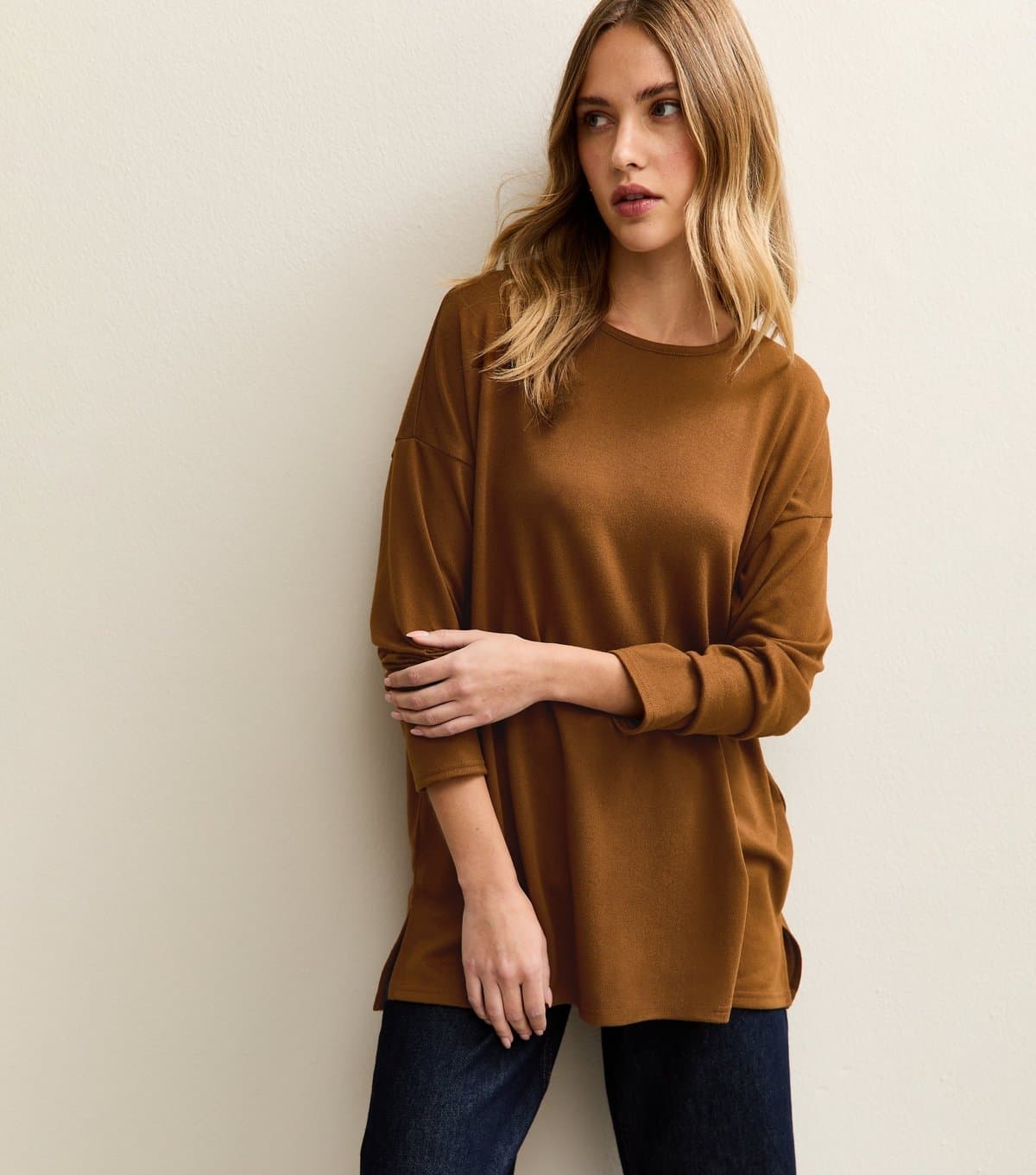 New Look New Look Tan Soft Touch Long Sleeve Top