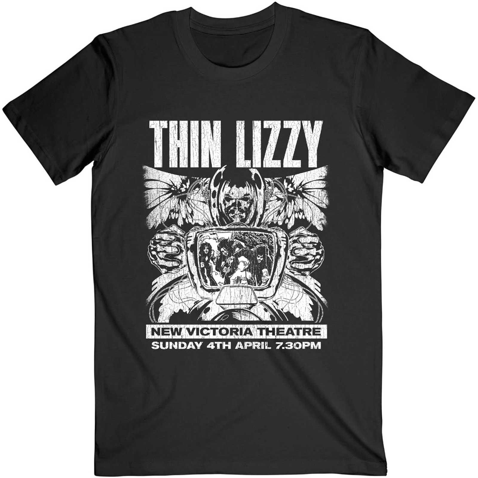 Thin Lizzy Thin Lizzy Men's Jailbreak Flyer Cotton T-Shirt in Black - 1