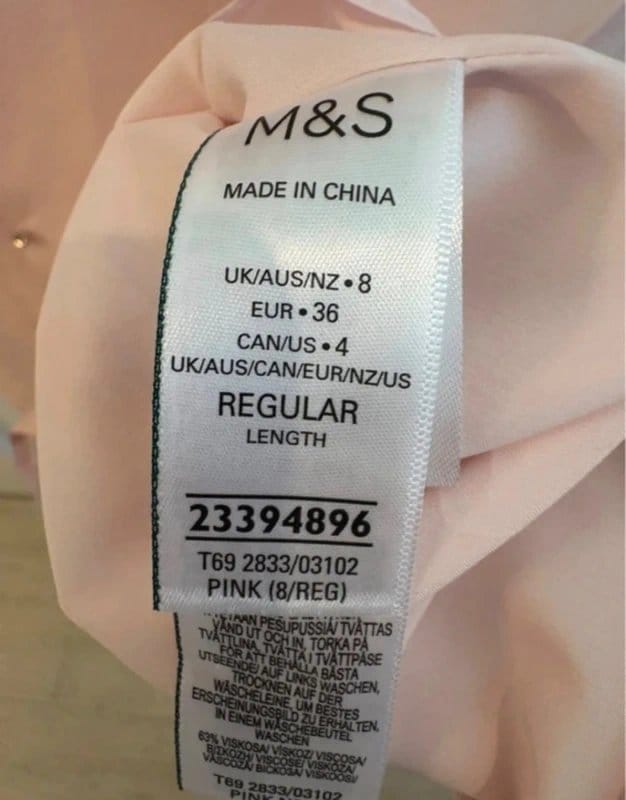 Marks & Spencer M&S Pink Embellished Mesh Midi Skirt UK 8 | Sheer Beaded Rhinestone Pencil Skirt Y2K Coquette Party - 1