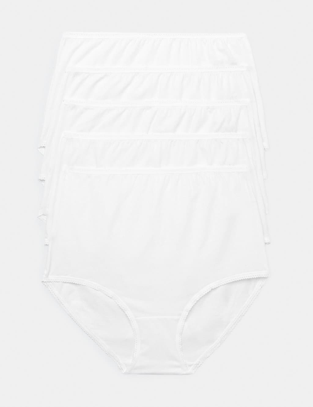 Marks & Spencer M&S 5pk Cotton Lycra® Full Briefs White