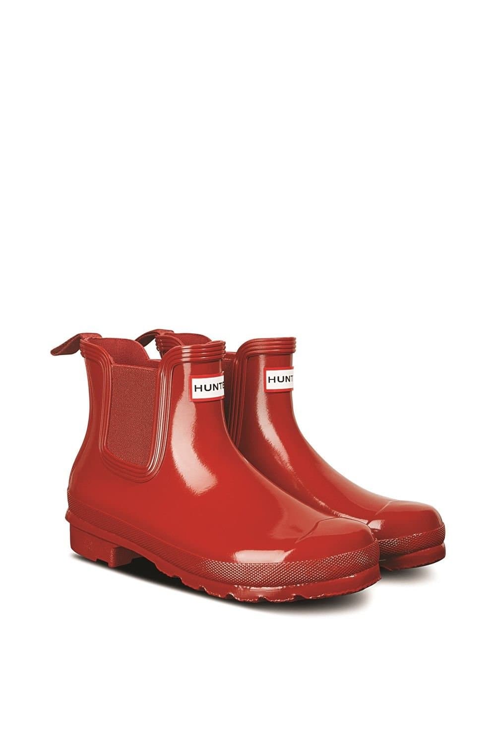 Hunter Hunter Women's Original Chelsea Gloss Boot in Red