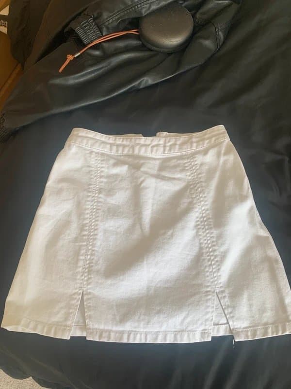 ASOS Asos White Denim Skirt