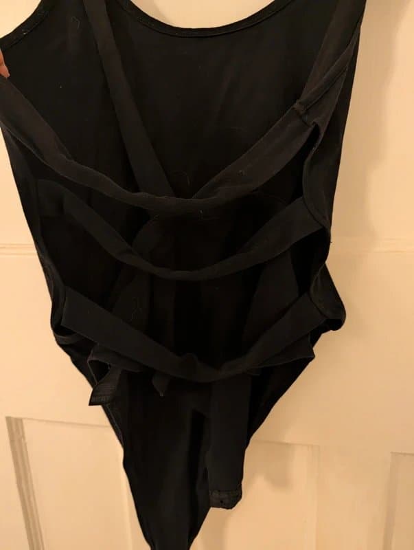 ASOS ASOS Black Strappy Bodysuit | Size UK 10