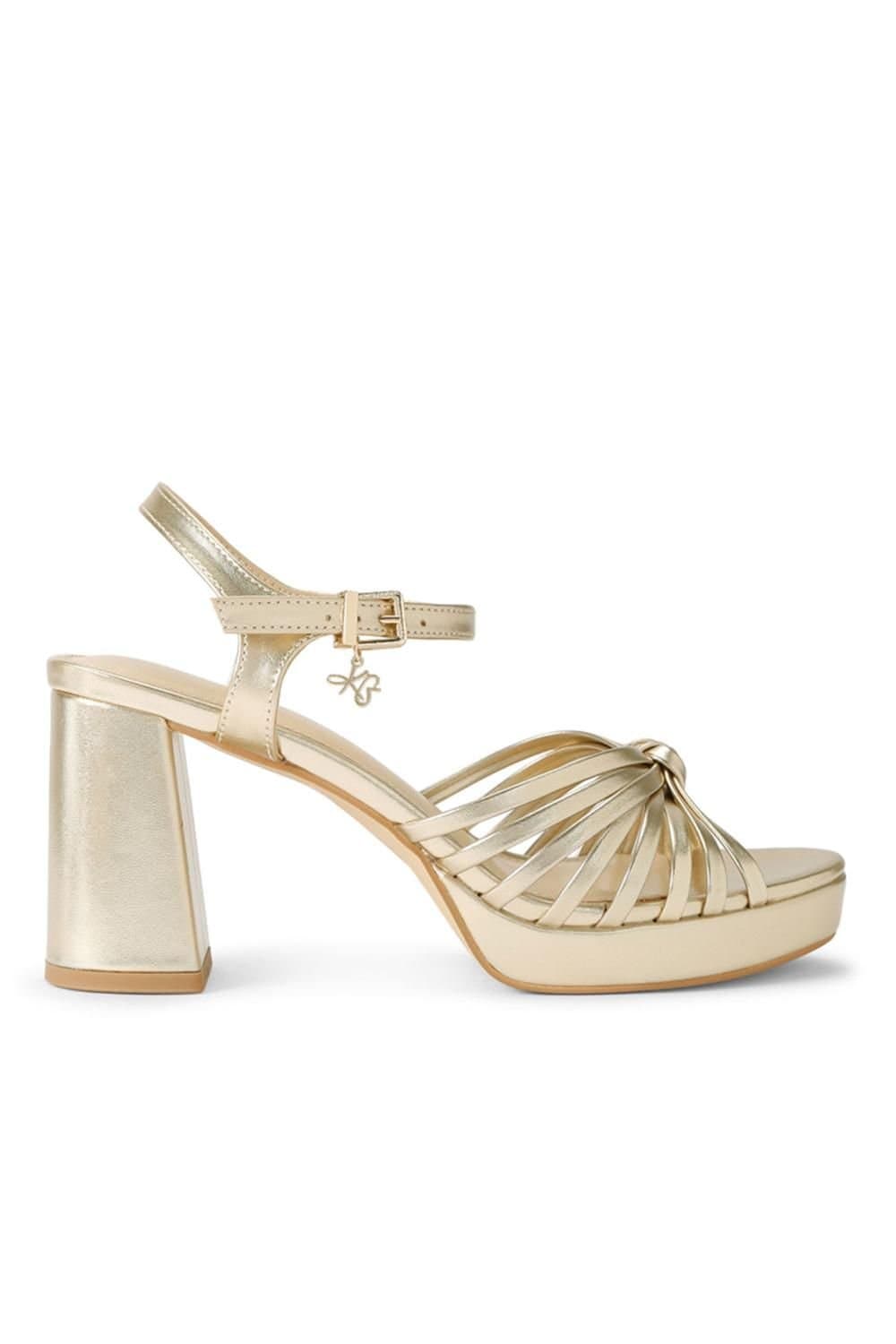 KG Kurt Geiger KG Kurt Geiger Gold Leather Platform Heels