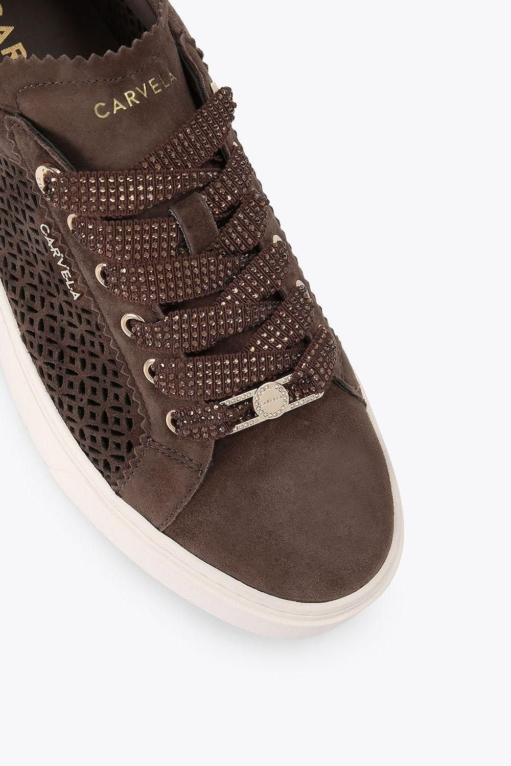 Carvela Carvela Women's 'Caprese Laser Trainer' Trainers in Brown - 4