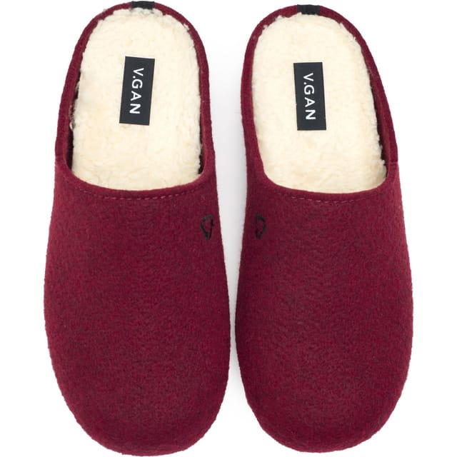 V.GAN V.GAN Men's Date Mule Slippers in Maroon - 2