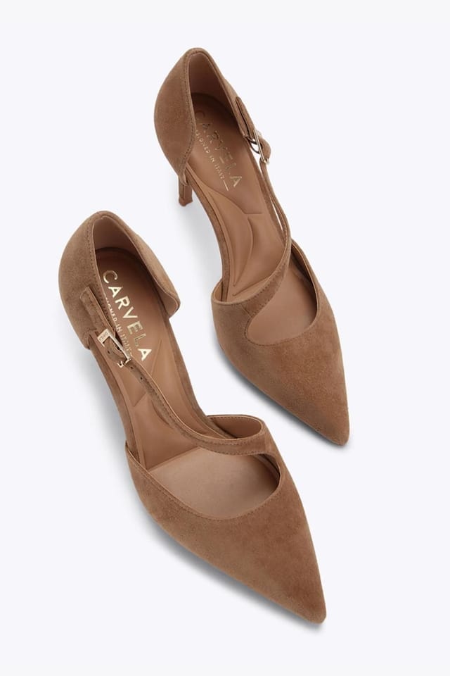 Carvela Carvela Women's 'Lorita Court' Suede Heels in Brown - 2