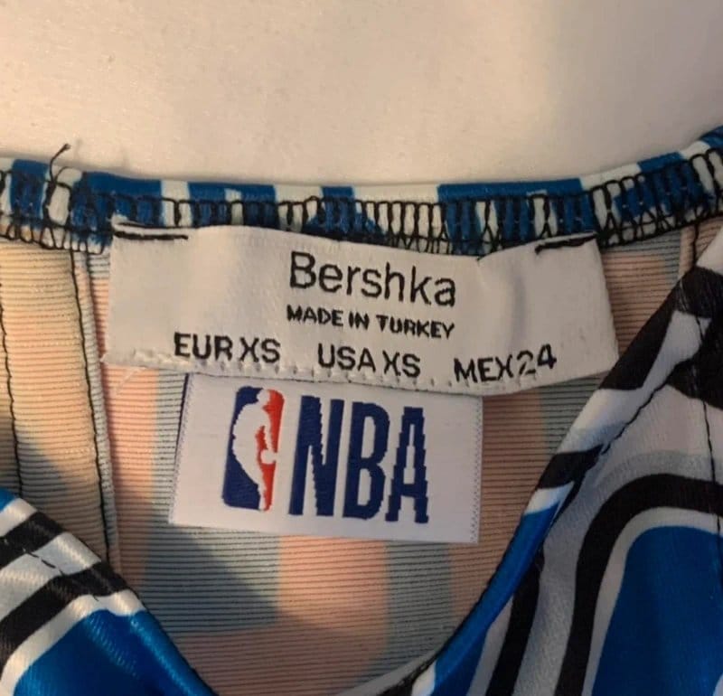 Bershka NBA Multi-Coloured Corset Top