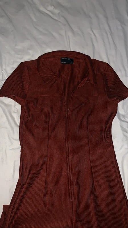 ASOS burnt orange playsuit