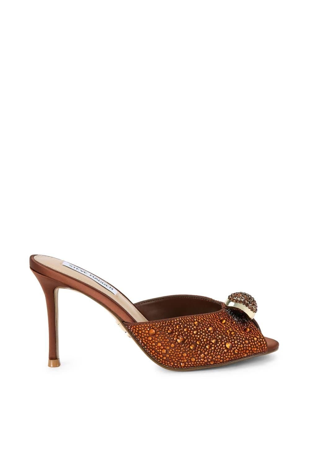 Steve Madden STEVE MADDEN Women's 'Regalia Bronze' Satin Heels in Bronze