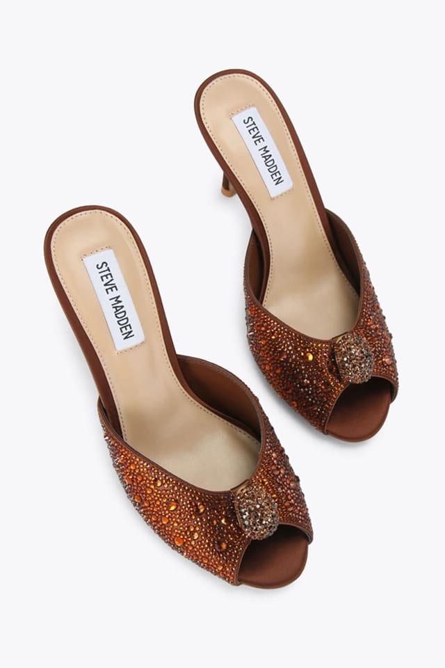 Steve Madden STEVE MADDEN Women's 'Regalia Bronze' Satin Heels in Bronze - 2