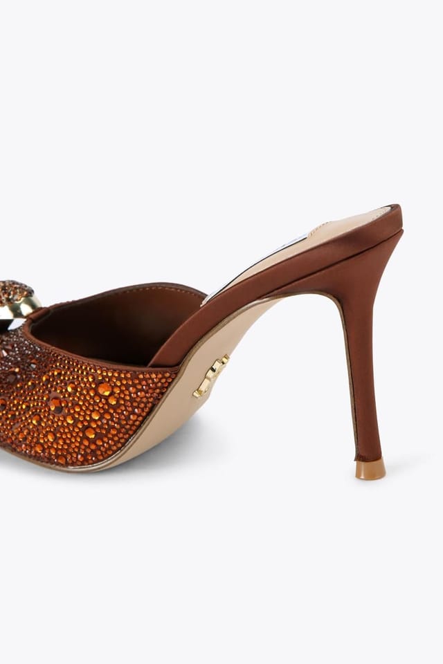Steve Madden STEVE MADDEN Women's 'Regalia Bronze' Satin Heels in Bronze - 3
