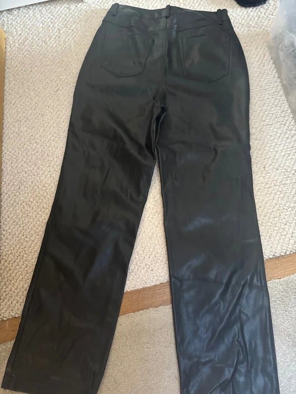 Never Fully Dressed Never fully dressed black faux leather jeans