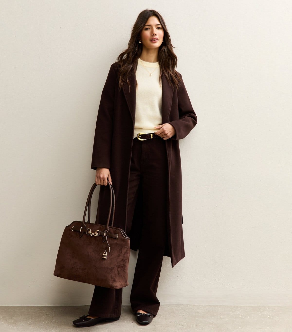 New Look Women's Cream Short Sleeve Midweight Knit Tee New Look - 4