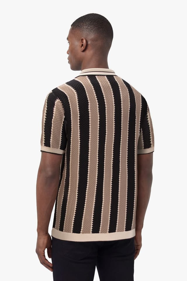 Luke 1977 Luke 1977 Men's Castletown Knitted Polo in Black - 2